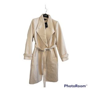 Cream trench coat